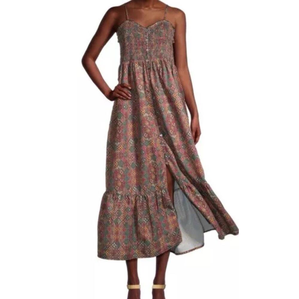 World Market Dress Eva Multicolor Boho Tribal Hippie Dress L/XL